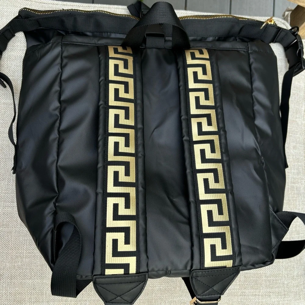 Versace Parfumes black Rider Backpack knapsack fenti - Picture 5 of 11